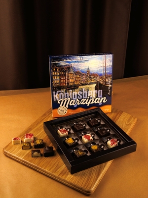 Марципановые конфеты ассорти "Рыбная Деревня", 130 гр