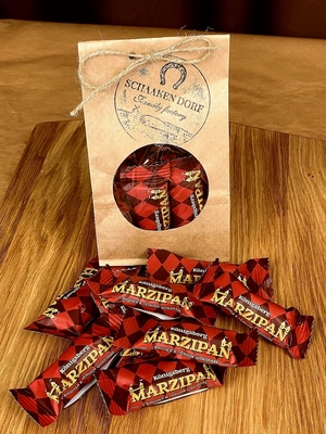 Марципановые конфеты в темном шоколаде с вишней, 300 гр