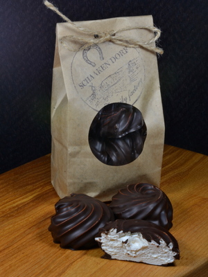 Зефир в темном шоколаде, 100 гр