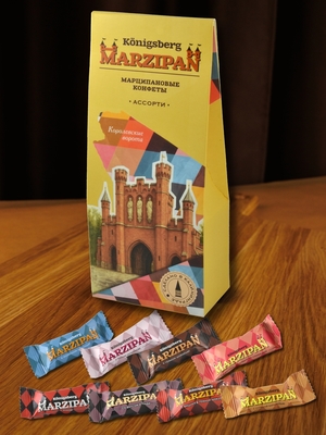Марципановые конфеты "Королевские ворота" МИКС, 135 гр